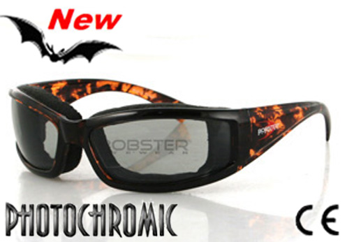 Invader, Tortoise Shell Frame Grey Photochromic Sunglasses, by Bobster